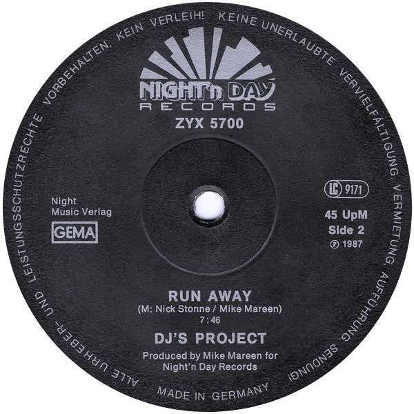 DJ's Project : Vision Of Love (12", Maxi)