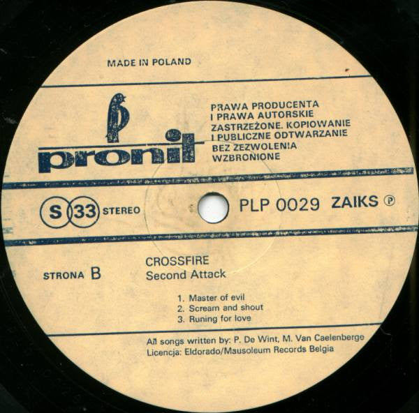 Crossfire (6) : Second Attack (LP, Album)