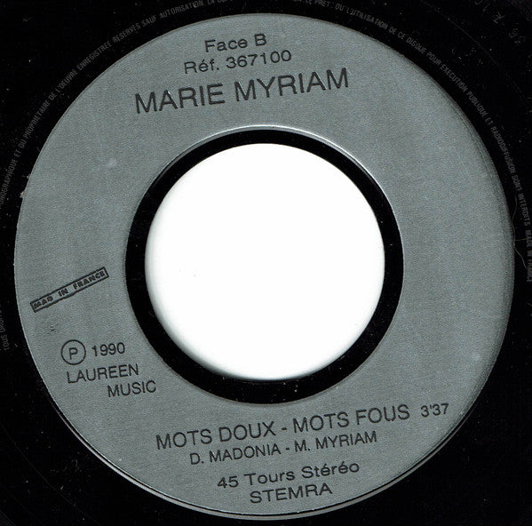 Marie Myriam : P'tit Homme (7", Single)