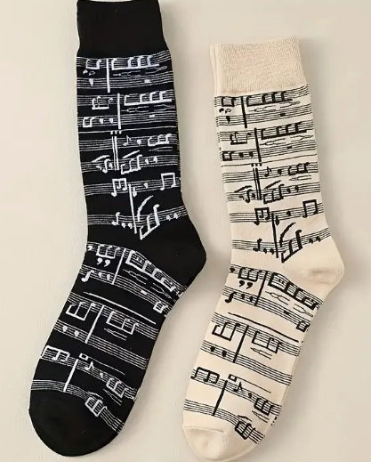 Muzieknoten Sokken (2 paar)