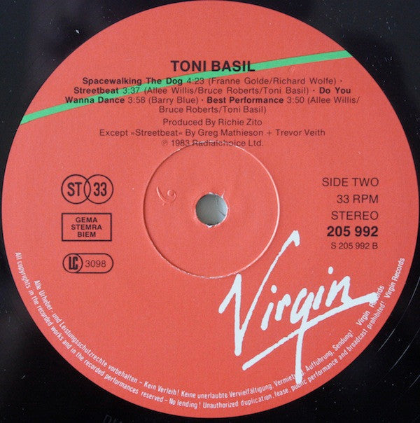 Toni Basil : Toni Basil (LP, Album)