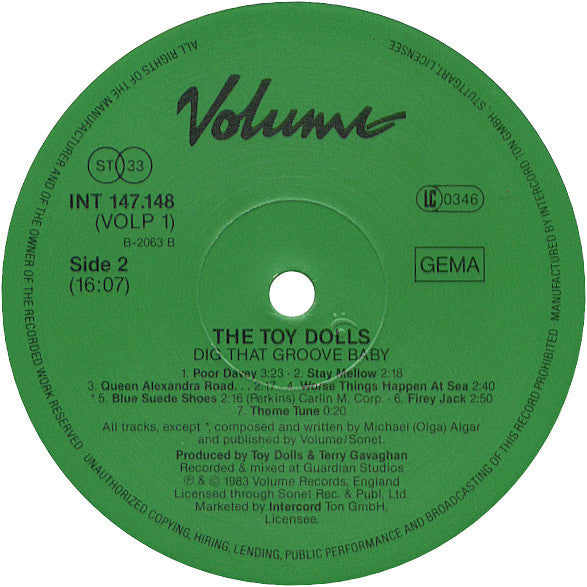 Toy Dolls : Dig That Groove Baby (LP, Album, RE)