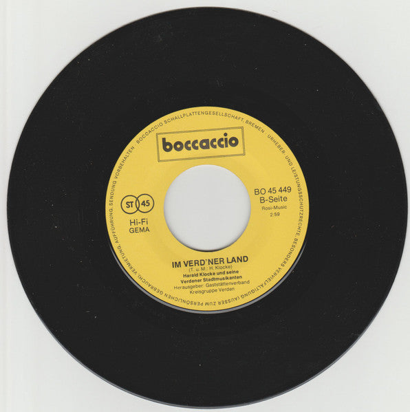 Rolf Simson, Harald Klocke Und Seine Verdener Stadtmusikanten : Du Söte Deern Aus Verden (7", Single)