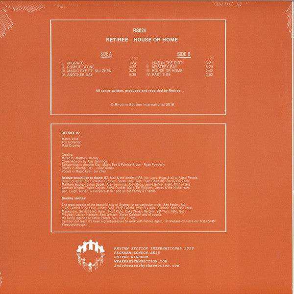Retiree : House Or Home (LP, Album)