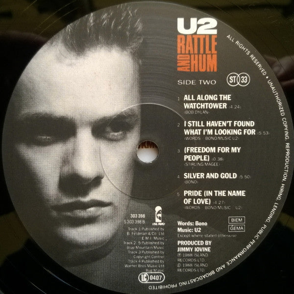 U2 : Rattle And Hum (2xLP, Album)