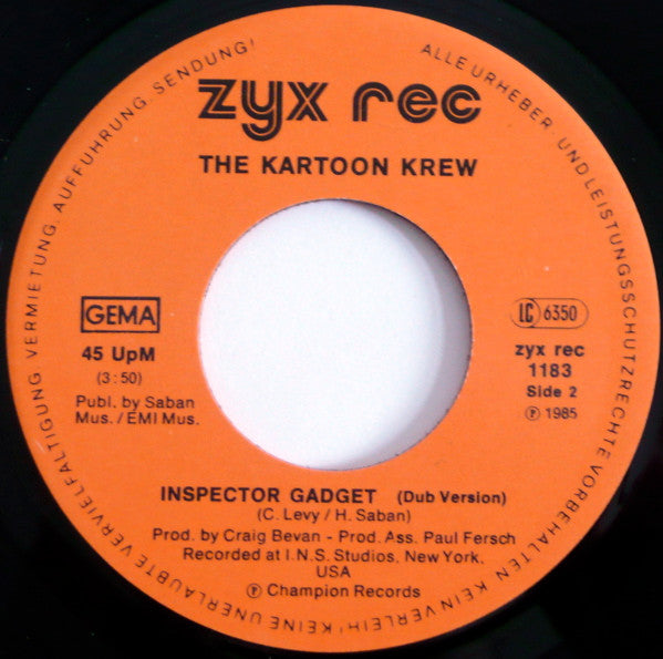 The Kartoon Krew : Inspector Gadget (7", Single)