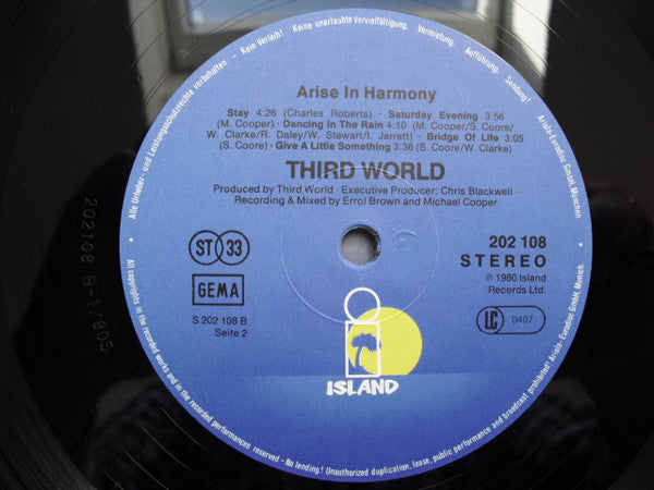 Third World : Arise In Harmony (LP, Album)