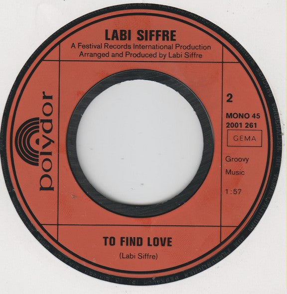 Labi Siffre : It Must Be Love (7", Single, Mono)