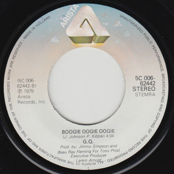 G.Q.* : Disco Nights (Rock-Freak) (7", Single)