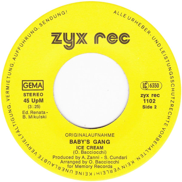 Baby's Gang : Happy Song (7", Single)