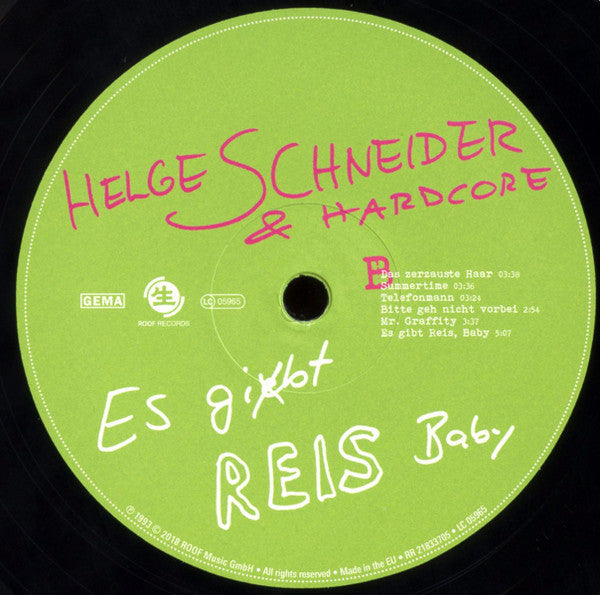 Helge Schneider & Hardcore : Es Gibt Reis, Baby (2xLP, Album, RE)