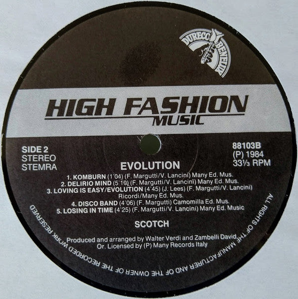 Scotch : Evolution (LP, Album)