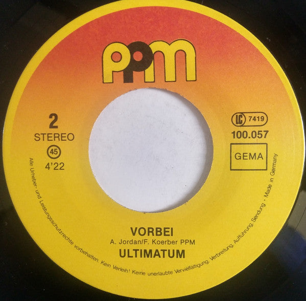Ultimatum (4) : Countdown / Vorbei (7")