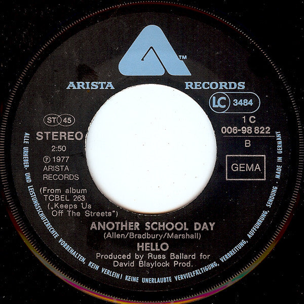 Hello : Let It Rock (7", Single)