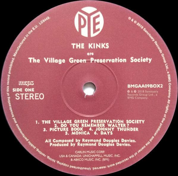 The Kinks : The Kinks Are The Village Green Preservation Society (Box, Dlx + 2xLP, Album, Mono, RE, RM + LP, Album, )