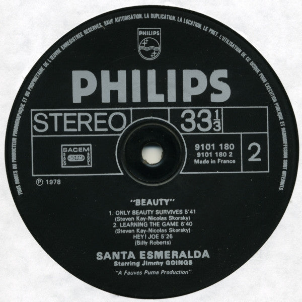Santa Esmeralda Starring Jimmy Goings : Beauty (LP, Album)