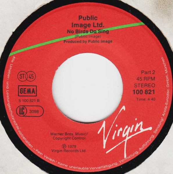 Public Image Ltd.* : Death Disco (7", Single)