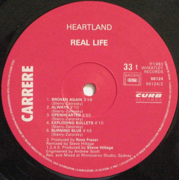 Real Life : Heartland (LP, Album)