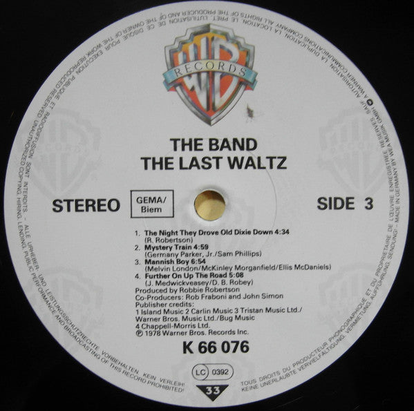 The Band : The Last Waltz (3xLP, Album, RE)