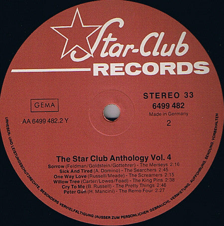 Various : The Star Club Anthology Vol. 4 (LP, Comp)