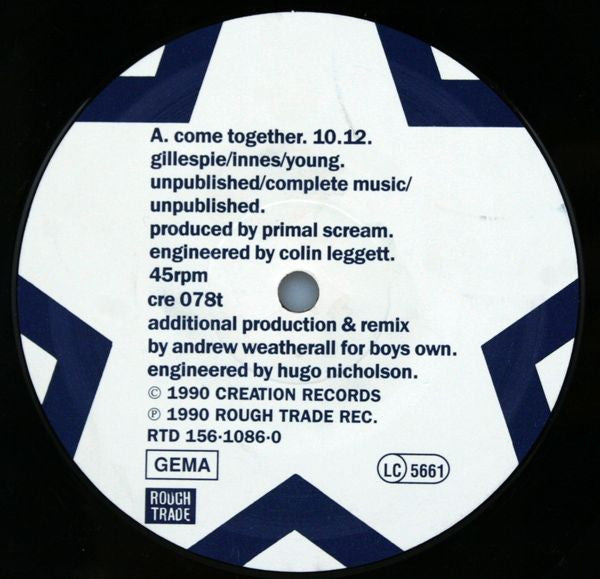 Primal Scream : Come Together (12")