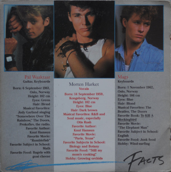 a-ha : Take On Me (7", Single, Gat)