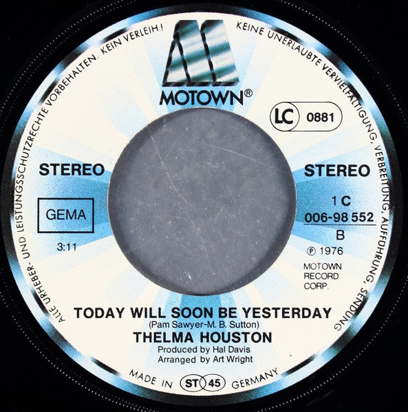 Thelma Houston : Don't Leave Me This Way (7", Single)