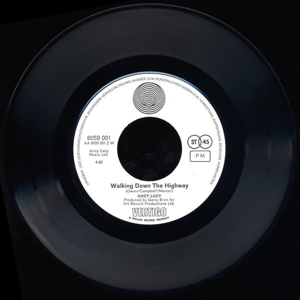 Juicy Lucy : Who Do You Love / Walking Down The Highway (7", Single)