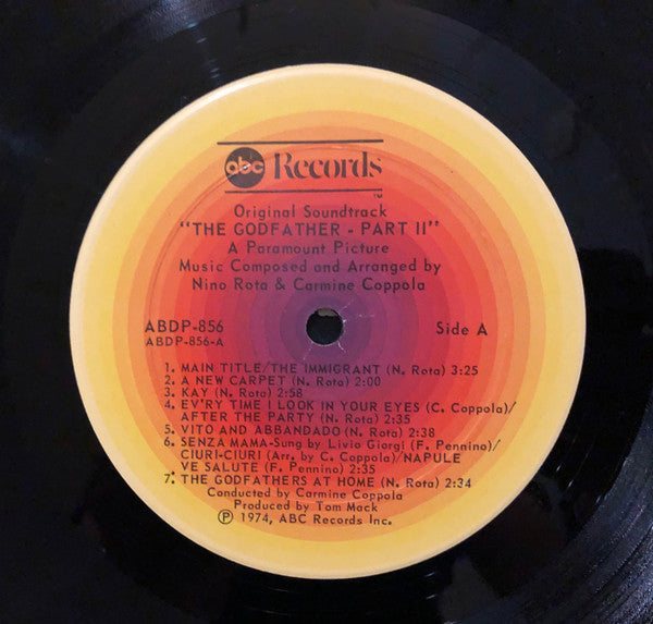 Nino Rota : The Godfather Part II (LP, Son)