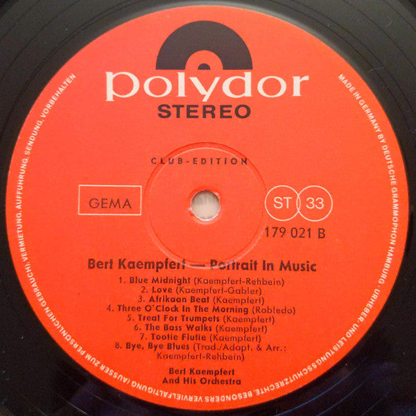 Bert Kaempfert : Portrait In Music (LP, Comp, Club)