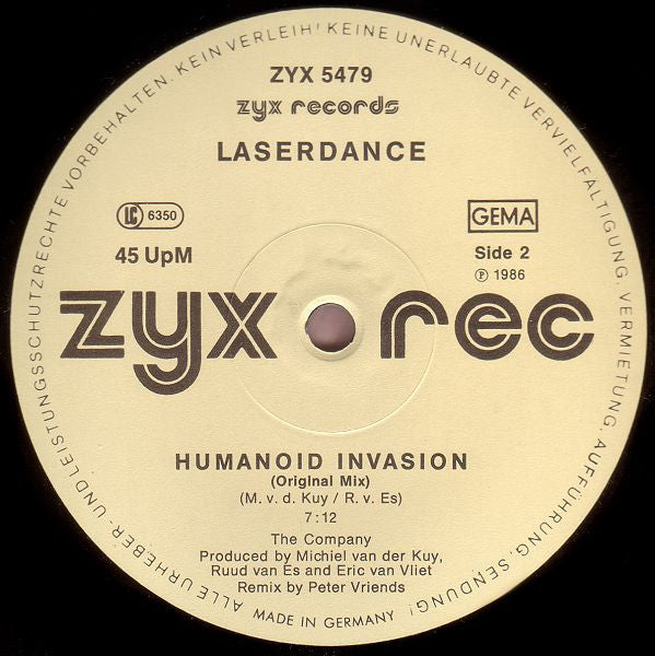 Laserdance : Humanoid Invasion (Digital Remix) (12", Maxi, Bei)