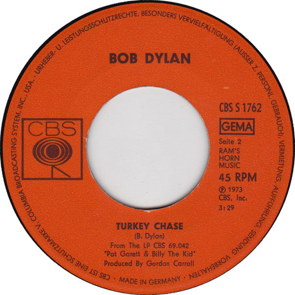 Bob Dylan : Knockin' On Heaven's Door (7", Single)