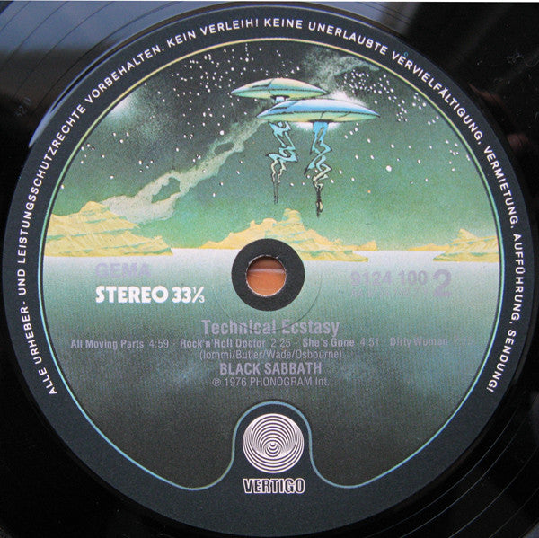 Black Sabbath : Technical Ecstasy (LP, Album, RE)