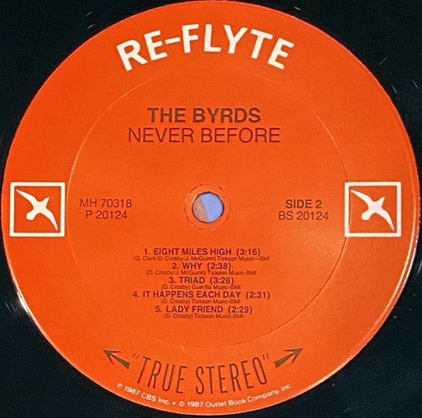 The Byrds : Never Before (LP, Album, Mono, Car)