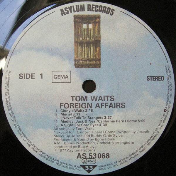 Tom Waits : Foreign Affairs (LP, Album, RE)