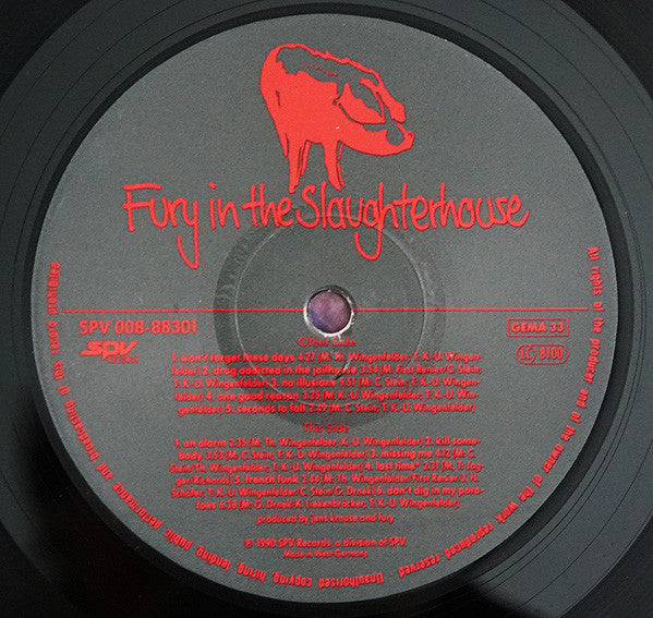 Fury In The Slaughterhouse : Jau! (LP, Album)