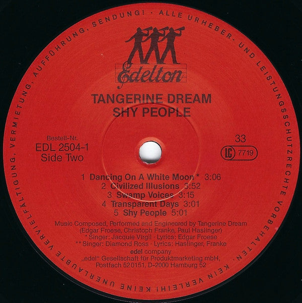 Tangerine Dream : Shy People (LP, Album)