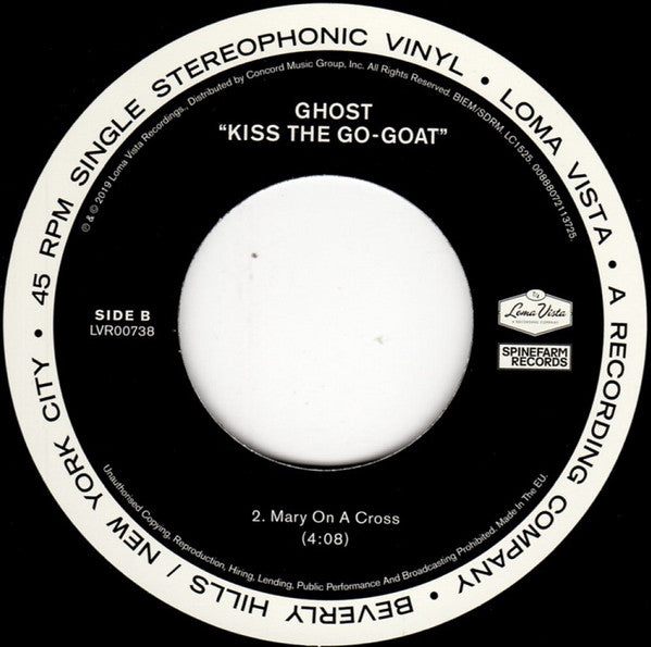Ghost (32) : Kiss The Go-Goat (7", Single)