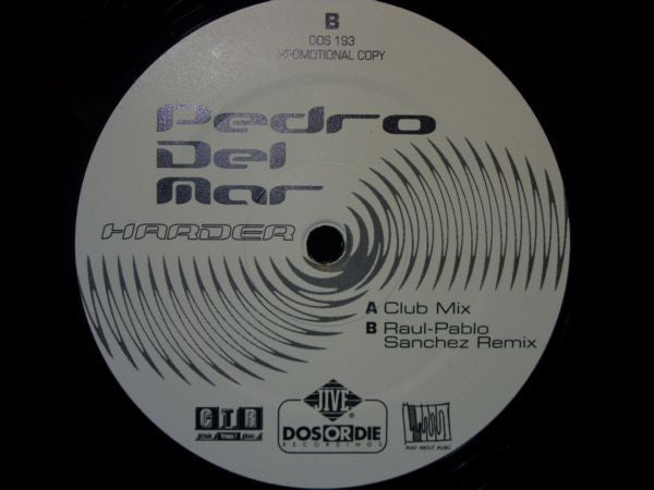Pedro Del Mar : Harder (12", Promo)
