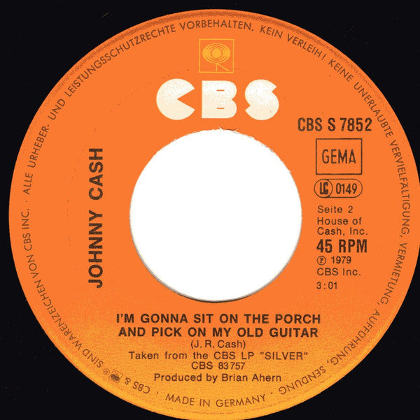 Johnny Cash : (Ghost) Riders In The Sky (7", Single)