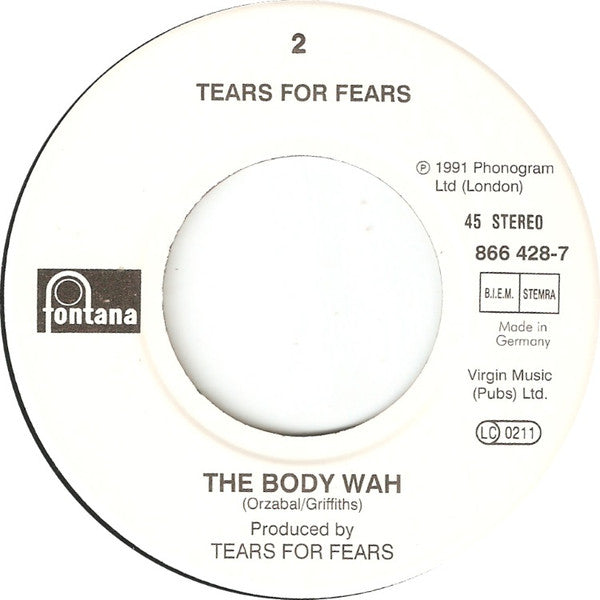 Tears For Fears : Laid So Low (Tears Roll Down) (7", Single)