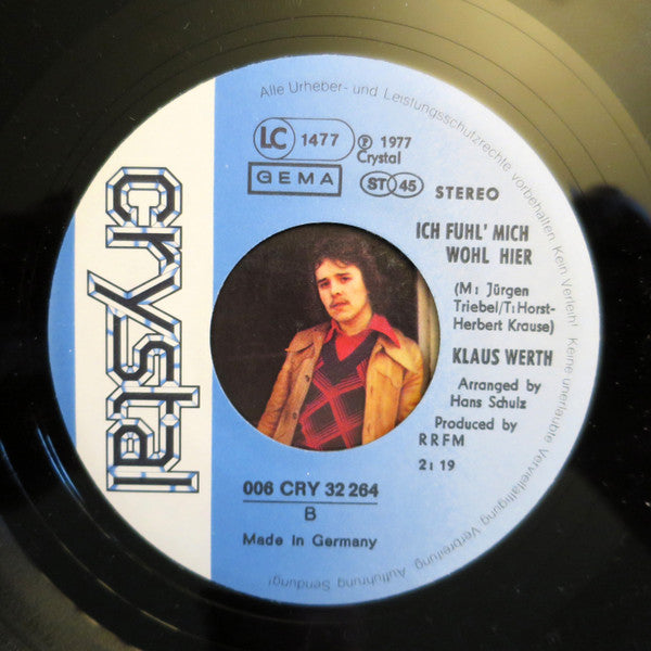 Klaus Werth : Andy (7", Single)