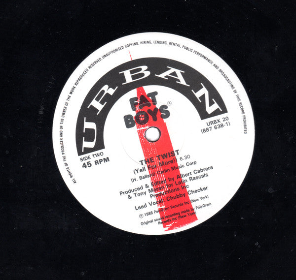 Fat Boys : The Twist (12", Single)