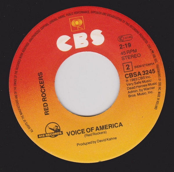 Red Rockers : China (7", Single)