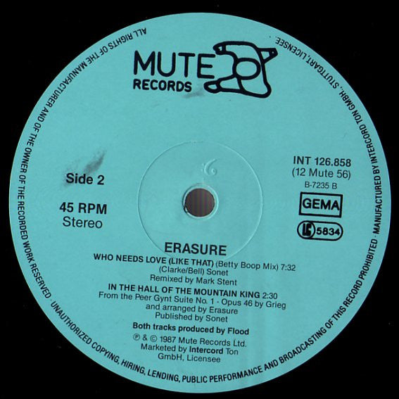 Erasure : It Doesn't Have To Be (12", Maxi)