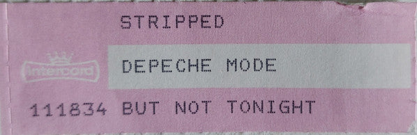 Depeche Mode : Stripped (7", Single, Red)