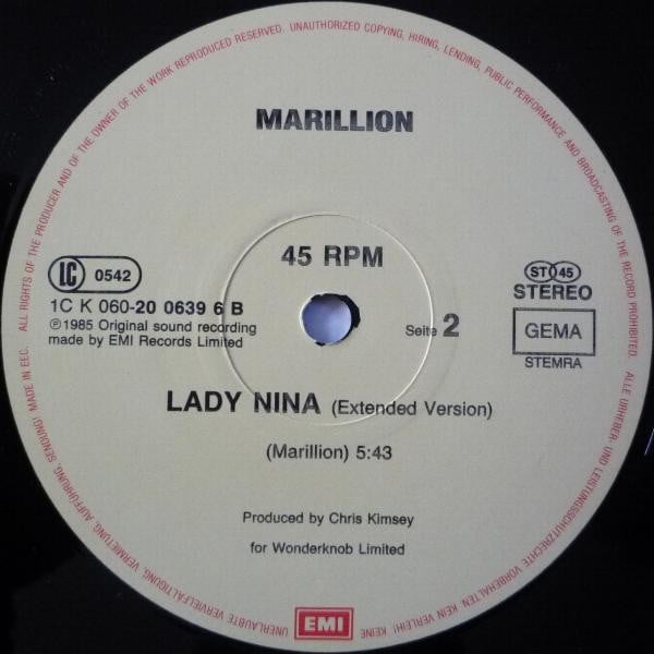 Marillion : Kayleigh (12", Maxi)