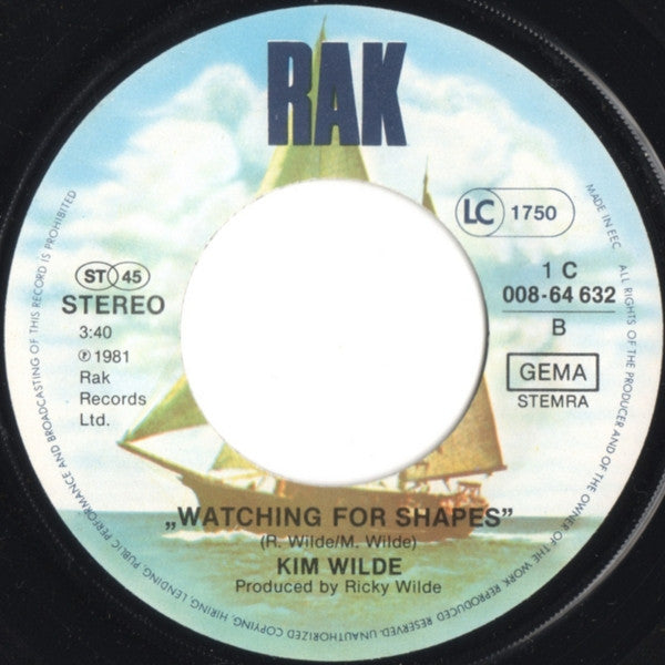 Kim Wilde : Cambodia c/w Watching For Shapes (7", Single)