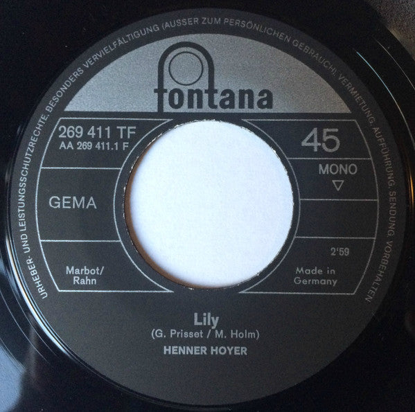 Henner Hoyer* : Lily (7", Single, Mono)