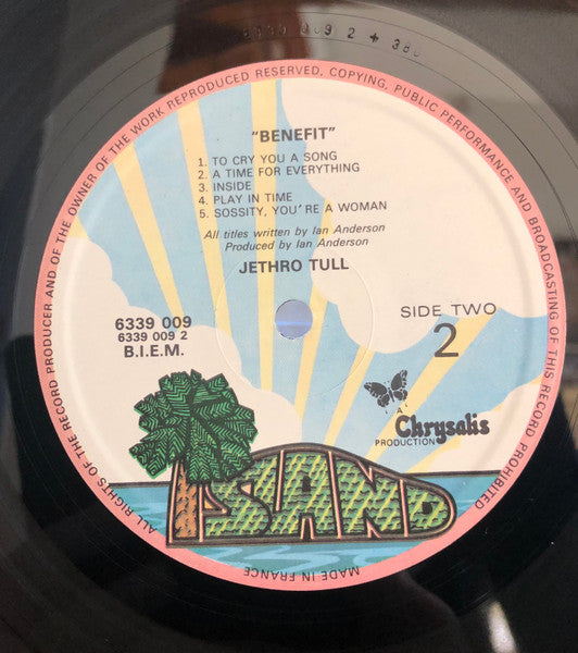 Jethro Tull : Benefit (LP, Album, Pal)